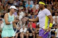 Iga Swiatek and Rafael Nadal at the 2022 US Open